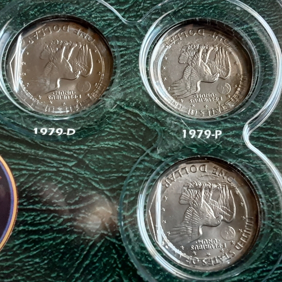 Susan B. Anthony 6Pc Set 1979 & 1980 P,D,S Uncirculated package error - Picture 8 of 8